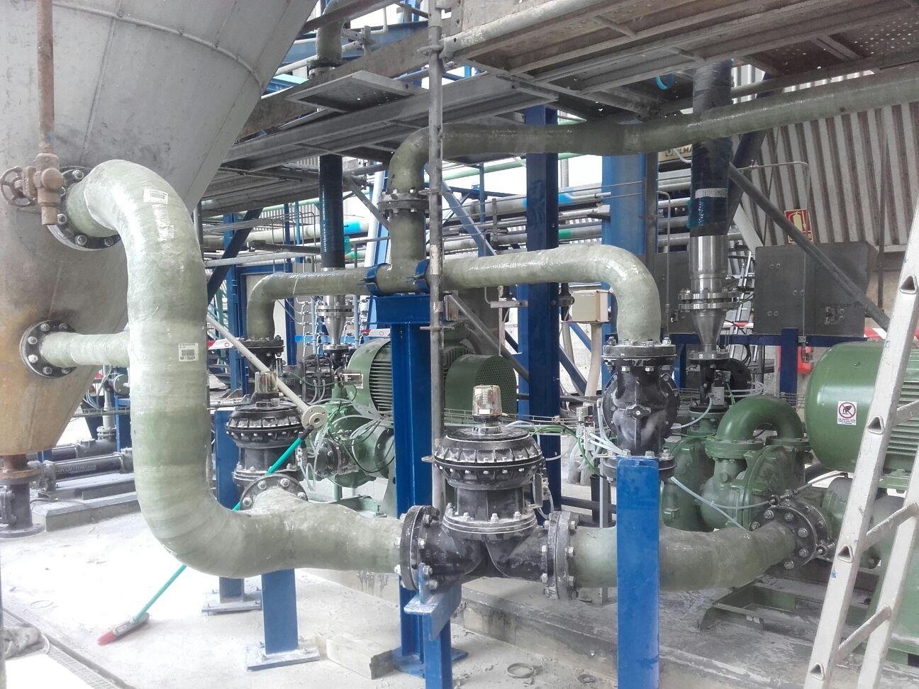 Industrial · Instalación PRFV — Integración y montaje de sistemas de tuberías PRFV en instalación industrial.